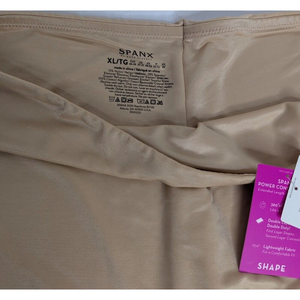 Spanx Mid-Thigh Short Shaping Soft Nude Sz XL NWT - Picture 2 of 6